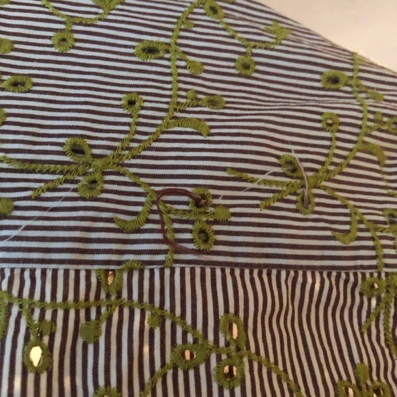 Anthropologie Odille Embroidered Button Down Blouse. - Picture 13 of 15